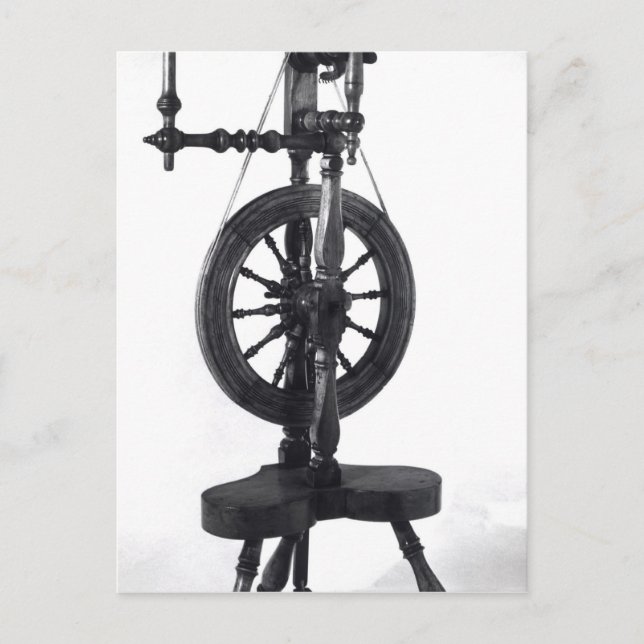 Spinning wheel postcard (Front)