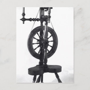 Spinning wheel postcard