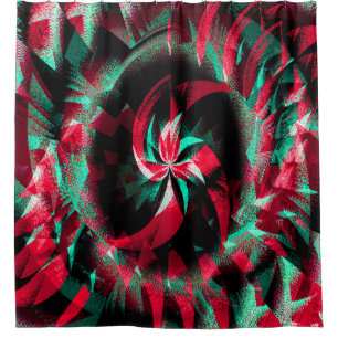 Spinning Yule wreath.... Shower Curtain