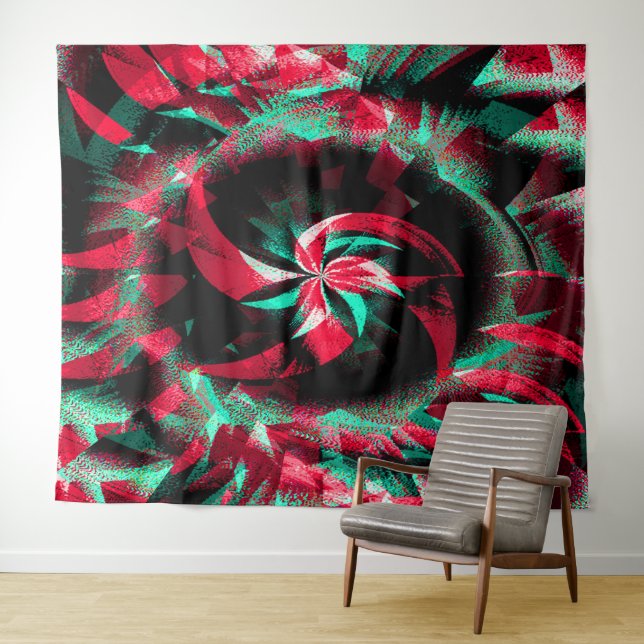 Spinning Yule wreath.... Tapestry (In Situ (Horizontal))