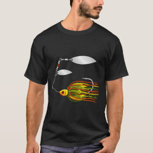 Spinnner Bait Fishing Lure - Tandem Silver Willow T-Shirt