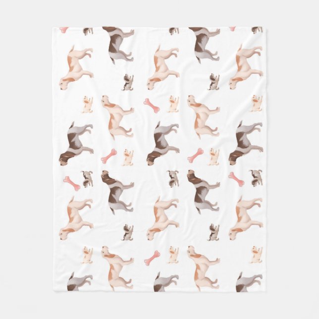 Spinone Fleece Blanket (Front)