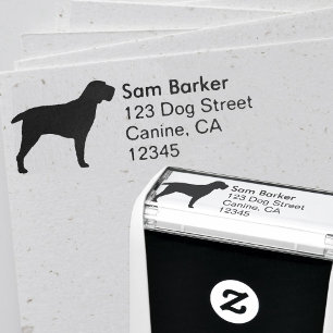 Spinone Italiano Dog Silhouette Return Address Self-inking Stamp