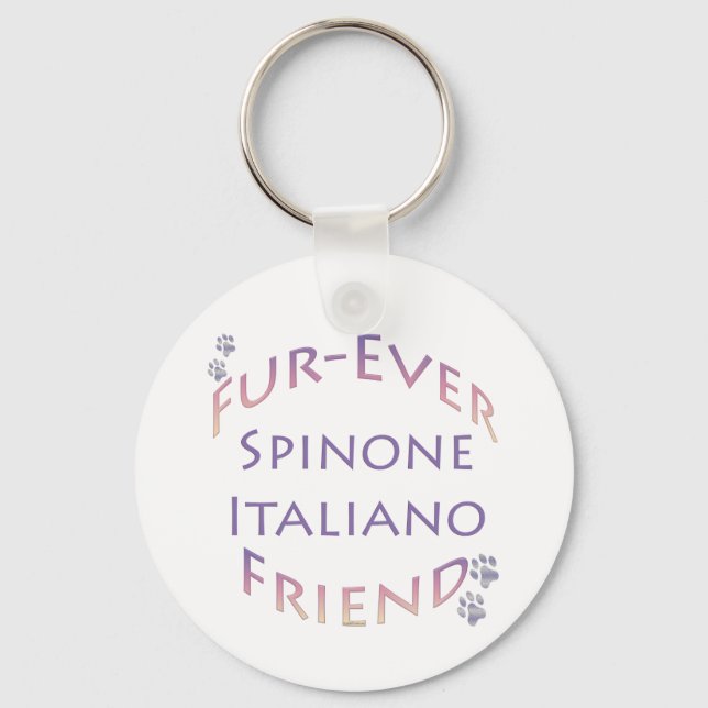 Spinone Italiano Furever Friend Key Ring (Front)