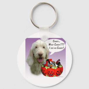 Spinone Italiano Halloween Candy Key Ring