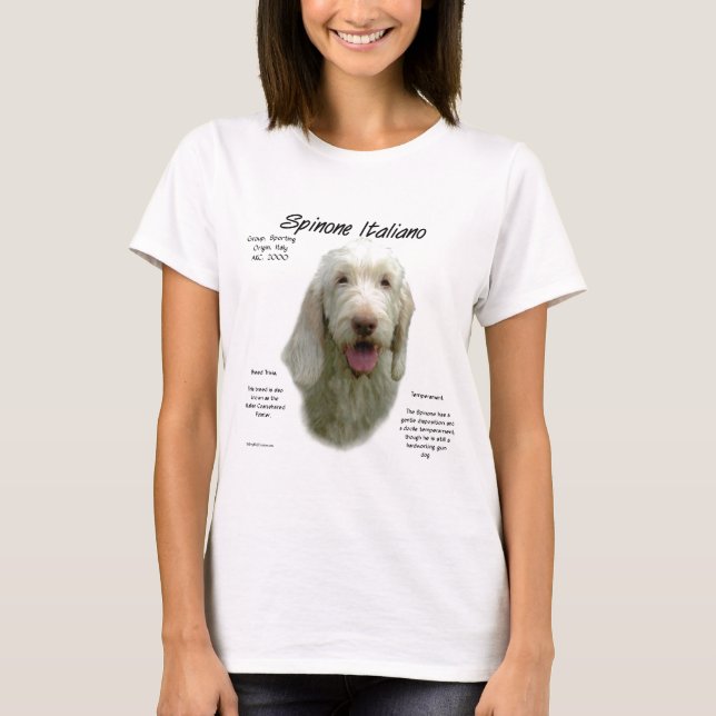 Spinone Italiano History Design T-Shirt (Front)