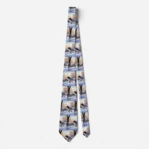 Spinone Italiano Let It Snow Christmas Tie