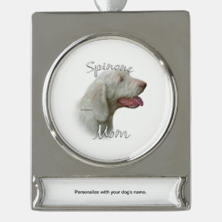 Spinone Italiano Mum 2 Silver Plated Banner Ornament