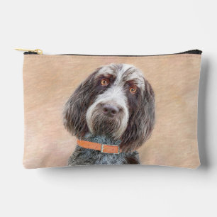 Spinone Italiano Painting Brown Roan Cute Dog Art Accessory Pouch