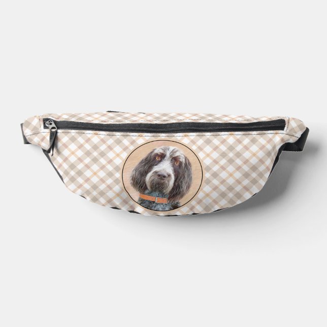Spinone Italiano Painting Brown Roan Cute Dog Art Bum Bags (Lay Down)