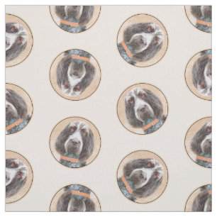 Spinone Italiano Painting Brown Roan Cute Dog Art Fabric