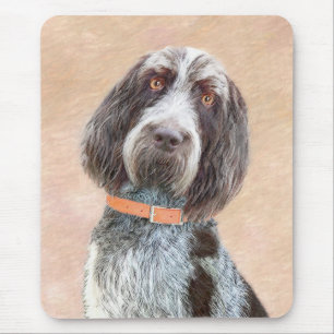 Spinone Italiano Painting - Cute Original Dog Art Mouse Mat