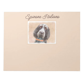 Spinone Italiano Painting - Cute Original Dog Art Notepad