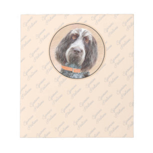 Spinone Italiano Painting - Cute Original Dog Art Notepad