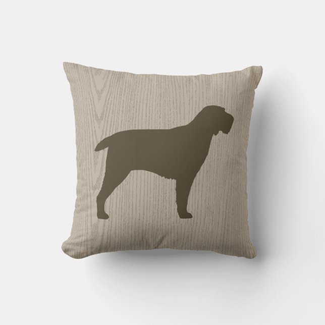 Spinone Italiano Silhouette Cushion (Front)
