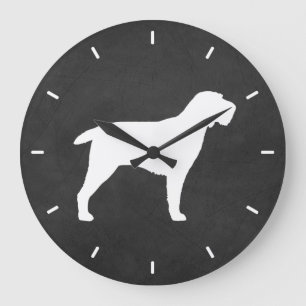 Spinone Italiano Silhouette Large Clock