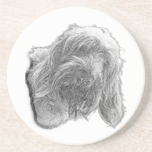 Spinone Stillness – Artisan Coaster