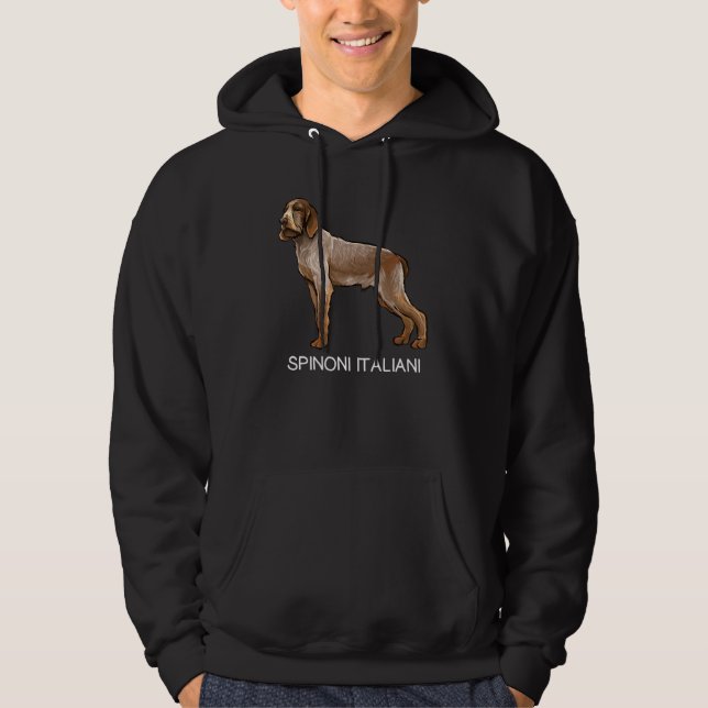 Spinoni Italiani Crazy Dog Hoodie (Front)