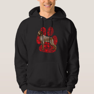 Spinoni Italiani Valentines Day Dog Love Paw Hoodie