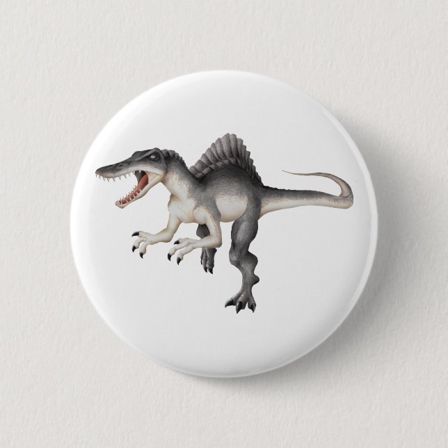 Spinosaurus 6 Cm Round Badge (Front)