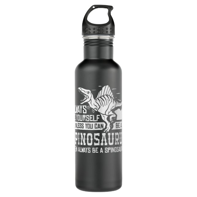 Spinosaurus Dinosaur Gift Skull Skeleton 710 Ml Water Bottle (Front)