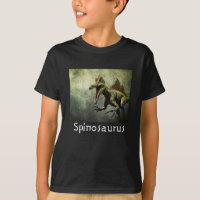 Spinosaurus Dinosaur in Primeval Forest T-Shirt