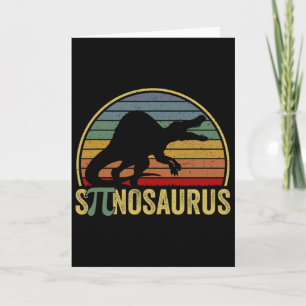 Spinosaurus - Dinosaur Pi Day Funny Math Pun  Card
