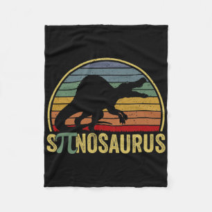 Spinosaurus - Dinosaur Pi Day Funny Math Pun  Fleece Blanket