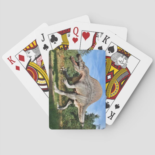 Spinosaurus Dinosaur Playing Cards (Back)