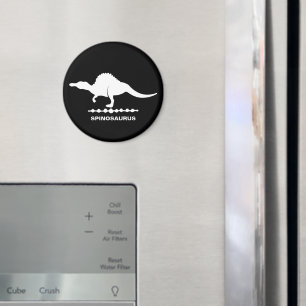 Spinosaurus Dinosaur Silhouette Magnet