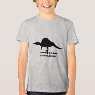 Spinosaurus Dinosaur Silhouette Tri-Blend Shirt