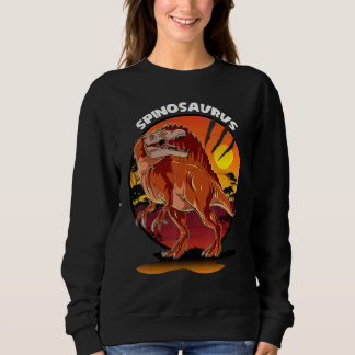 Spinosaurus Dinosaur With Background Sweatshirt