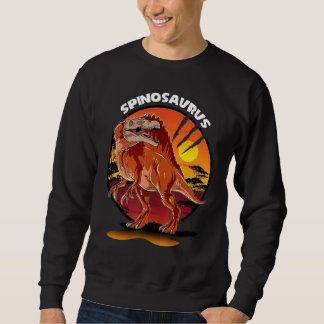 Spinosaurus Dinosaur With Background Sweatshirt