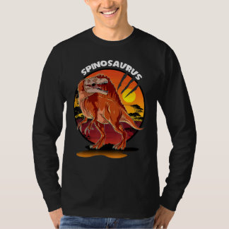 Spinosaurus Dinosaur With Background T-Shirt