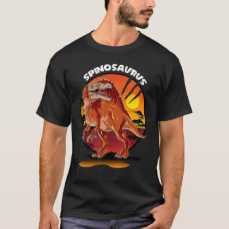 Spinosaurus Dinosaur With Background T-Shirt