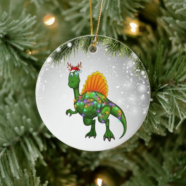 Spinosaurus Gift For Dinosaurs Lover Adult Kids  Ceramic Tree Decoration (Tree)