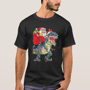 Spinosaurus Lover Xmas Santa Hat Ugly Spinosaurus T-Shirt