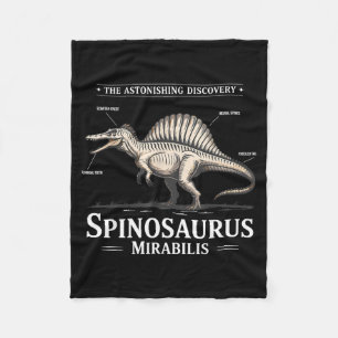 Spinosaurus mirabilis 2026 hell heron dinosaur fleece blanket