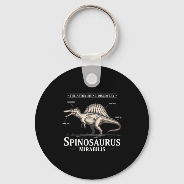 Spinosaurus mirabilis 2026 hell heron dinosaur key ring (Front)