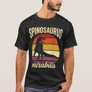 Spinosaurus mirabilis retro vintage new dinosour T-Shirt
