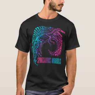 Spinosaurus Skeleton Dinosaur Fossil Prehistoric T-Shirt
