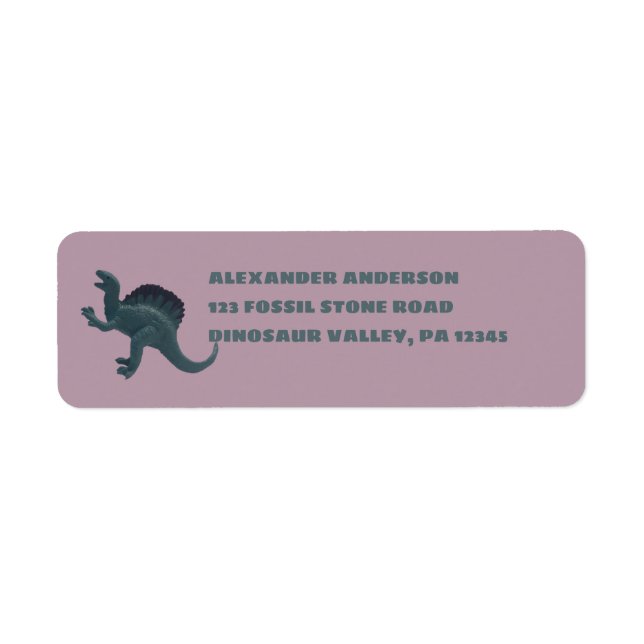 Spinosaurus Toy Dinosaur Return Address (Front)