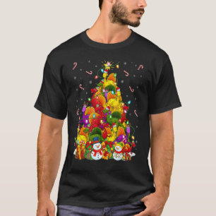 Spinosaurus Xmas Lighting Tree Santa Spinosaurus C T-Shirt