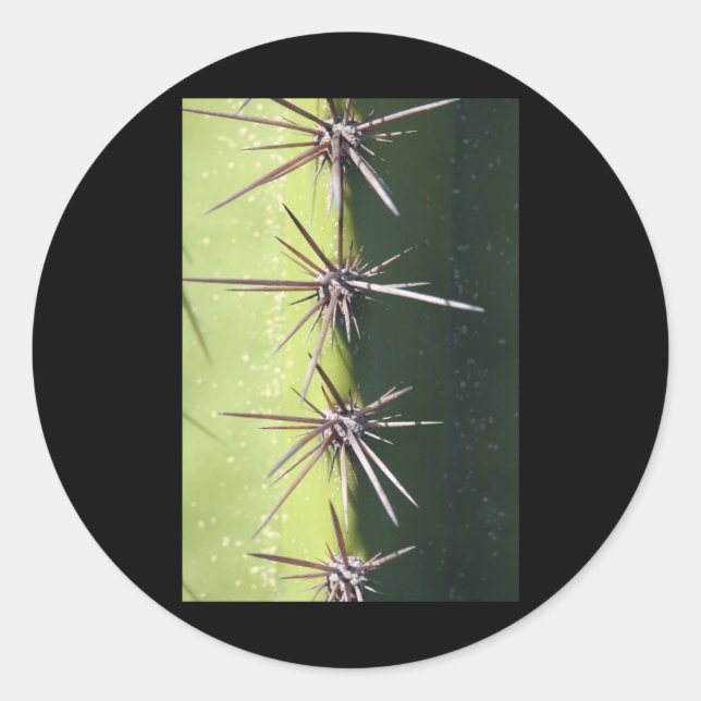 Spiny Cactus Closeup Vertical Sticker  (Front)