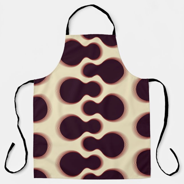 Spiny globular shapes, brown shades pattern. apron (Front)