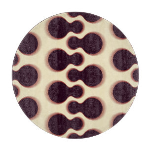 Spiny globular shapes, brown shades pattern. cutting board