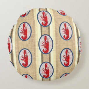 Spiny Rock Lobster Round Cushion