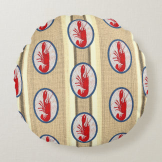 Spiny Rock Lobster Round Cushion