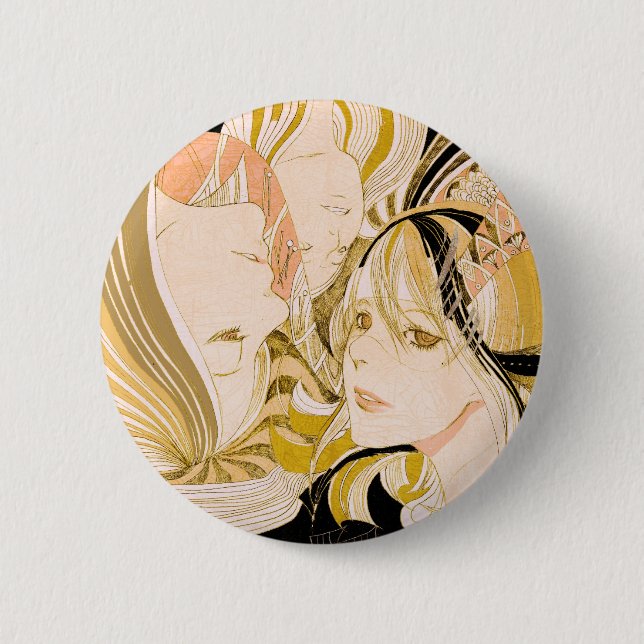spiral 6 cm round badge (Front)