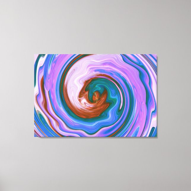 Spiral Abstract Art 5 Canvas Print (Front)